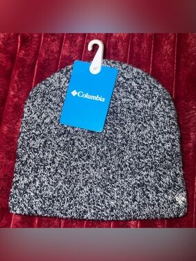 Columbia Navy & White Marled Knit Beanie